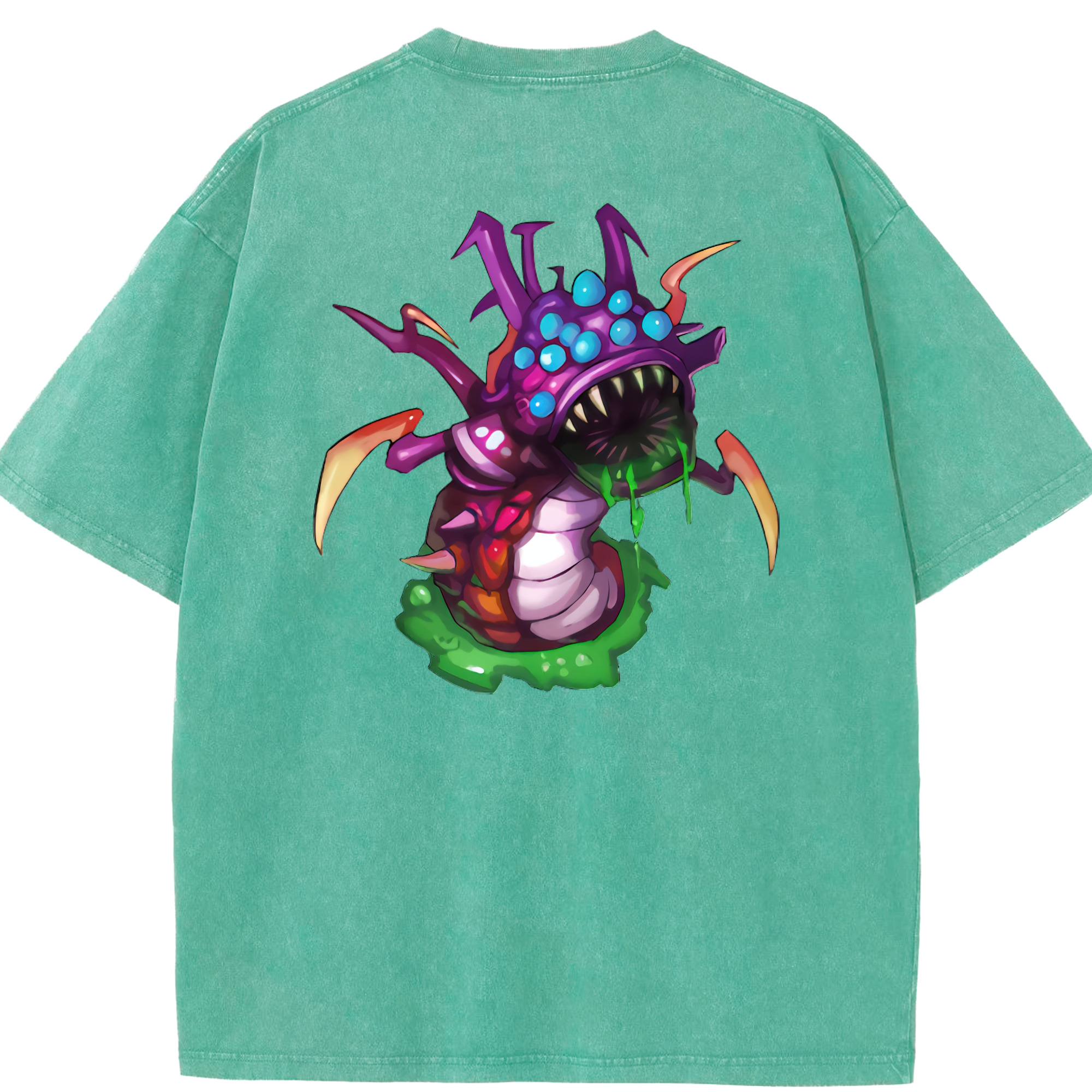 リーグ・オブ・レジェンド League of Legends LOL 綿100% ヴィンテージ風 半袖Tシャツ（背面プリント）